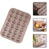 Baking Moulds Enipate 24 Cup Mini Bundt Pans Mould Tray Small Cupcake Mold Non Stick Gold Muffin Trays Cheesecake