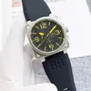 Mężczyźni Automatyczny zegarek mechaniczny Brązowy skórzany czarny guma Ross Watch Multifunkcjonalny szew Six Sam VM09 Sport Watch Modne kobiety