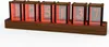 Clocteck Nixie Tube Clock Walnut Digital Clock ، دعم معايرة وقت Wi -Fi ، المنبه وشاشة 12/42 ساعة ، لا يوجد تجميع مطلوب - هدية رجعية للأصدقاء (Walnut Wood)