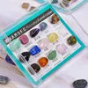 Decorative Figurines 15Pcs 1 Box Rock Gemstones Collection Quartz Crystal Samples Ore Stone Natural Mineral Specimen Kit For Kids Teaching