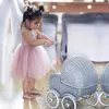 Robes de fille Été doux robes de princesse pour les filles fête Tulle Tutu enfants robes élégant sangle moelleux robes de fée 3-8Y robe de bal robes