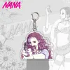 Keychains NANA Acrylic Metal Keychain Japanese Anime Oosaki Komatsu Character Keyring Jewelry Accessories Key Ring Birthday Gift