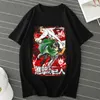 T-shirts pour hommes Animes T-shirts Ackerman Eren Yeager Mikasa Chemise Mode Vintage Tee Unisexe High Street AOT T-Shirts Hauts