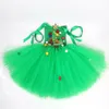 Girl Dresses Green Christmas Princess For Girls Xmas Tree Costumes Kids Year Festival Gift Outfit Children Carnival Party Clothes