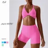 Lu Align Lemon Sport Outfits Women Clothes Sexy Gym Running Fitness Suits Female Quick Dry Sport Shorts Beauty Back Sport Bras Set LL Lu Jogger