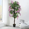 Faux arbres artificiels de Ficus des fleurs décoratives 6ft pour d'intérieur ou extérieur