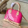 M24062 M24063 M90611 Patent Leather Shell Bag Handbag Tote Shoulder Bags Crossbody Women Fashion Luxury Designer TOP Quality Fast Delivery