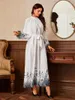 Etnische Kleding Ramadan Vestido Longo Abaya Dubai Turkije Islam Pakistan Moslim Lange Jurk Abaya Voor Vrouwen Kaftan Gewaad Femme Musulmane