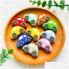 SOOTHERS TETESERS 10PCSベビーフードグレードSILE TEETHEETHETH CHEWING BEADS CARTOON ANIMAL DIY JEWELLRY CAIFIERチェーンギフトアクセサリー220812 DH5SZ