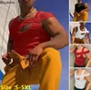 Men's Tank Tops 2024 Summer Irregular Sleeveless Hollow Out Sexy Casual Vests Streetwear Breathable Men Clothing