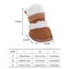 Dog Apparel 2 Pairs Snow Anti- Winter Warm Snowshoes For Puppy Outdoor Dressup Gifts ( Light Brown )