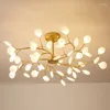 Pendant Lamps 2024 Firefly LED Chandelier Light For Dining Room Drawing Bedroom Tree Branch Lamp Samsarah Lighting IN STOCK