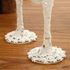 Wine Glasses 2pcs Set Wedding Glass Creative Pearl Flower Crystal Champagne