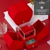 Party Favor 2024 Christmas Gift Red&Black Apple Jewelry Box Eternal Rose For Girl Birthday Mother's Day Valentine's Year