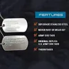 Edelstahl The Dog Tag Military Set mit 2 personalisierten Halsketten im Army-Stil mit Kugelketten-Schalldämpfern. Maßgeschneiderte Halsketten 240119