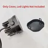 Sistema de iluminação 3in led trabalho luz capa cubo à prova de poeira âmbar preto lente proteção para 3 polegada 40w 72 80 96 vagens nevoeiro condução lâmpada