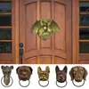 Durable Resin Door Knocker Decorative Practical Large Figurine Classics Gate Knocker For Front Door Decorating Supplies 240130