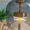 Modern LED Desk Lamps Nordic Simple Glass Table Lamp for Living Room Bedroom Bedside Desk Lights Gold Luxury Decor Home 240131