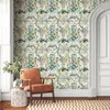 Bakgrundsbilder Floral Peel och Stick Wallpaper lämnar Kontaktpapper Dekorativ färsk blomma självhäftande vinylrulle för väggdekor