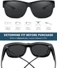 LVIOE Fit Over Sunglasses for Women Men Trendy Polarized Wear Over Eyeglasses UV400 Protection Lens for Outdoors LS3088