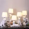 Golvlampa för sovrum sovrum barn art deco djur valp led nattduk nordisk designer matbord ljus 220v 240131