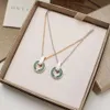 Bvlgary Ketting Designer Luxe Mode Dames Originele Kwaliteit Nieuwe Full Sky Star Transit Diamond Koperen Munt Veelzijdige Zirkoon Clawbone Chain