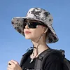 New summer sunblock hat with big brim outdoor travel hat for women England fashionable fisherman hat