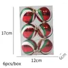 Party Decoration 6cm Boxed Electropated Christmas Ball Ornaments 6/9pcs Tree Diy Decor Supplies Navidad År 2024 Hem