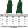 Rokken Zijsplit Tuniek Midi Rok Effen Kleur Dames Getailleerd Lang Sexy Stijl Casual Eenvoudig Ontwerp Vakantie-outfit