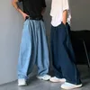Pantalon Cargo à jambes larges unisexe, Streetwear Baggy Jeans printemps automne hommes coréens amples droits vêtements de marque masculine 240125