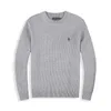 Top Men's Sweater Brand Xiaoma Men's Sweater Autumn and Winter Thick Wool Embroidered Knitted Men's 2024 Long sleeved O-neck Solid Color Pullover