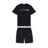 Designer Mens T-shirts Survêtements Trapstar Track Suit Shorts Femmes Tuta Trapstar Uomo Ensemble Homme Sports d'été Dames Mode Coton Cordon Top Manches Courtes