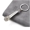 Porte-clés Longes Métal Mimic Microphone Porte-clés Pendentif Saint Valentin Cadeau Livraison Directe Accessoires De Mode Dhlke LL