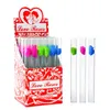 Love Rose Glazen Pijp Met Plastic Bloem Binnen 36 Stuks In Een Doos Tabak Handpijpen Roken Accessoires