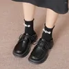 Robe chaussures dames en vente 2024 à lacets pompes pour femmes automne bout rond solide Mary Jane plate-forme imperméable à l'eau mode mocassins mignons