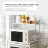 Support de rangement multifonctionnel pour la cuisine, support de bureau universel pour four à micro-ondes, assaisonnement domestique multicouche