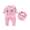 Rompers G Designer Vêtements de bébé Romper 100% coton Barboteuses infantile garçon fille lettre costume salopette combinaison enfants body pour bébés O Dhttz