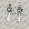 200 pz / lotto lega chiave charms argento antico ciondolo charms per collana creazione di gioielli risultati 22x10mm2617