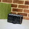 Super Mini Cross Body Bag Oryginalne skórzane blokujące Chevron Quild Crossbody Solid Color Torebka sprzedana z Box204T