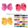 30 cores 6 polegadas menina arcos de cabelo doces cor barrettes design cabelos bowknot crianças meninas clipes 13.5g beautif acessório gota entregar dhk8i