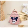 Ins Fashion Cute Bear Kuromi Pu Zaino Ragazza Soft Kitty Cat Accessori Borsa Ragazze Regalo di compleanno 6 colori Consegna di goccia Dh4K5