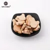 Facciamo BPA Free 50 pezzi di orsetti di legno naturale possono masticare perline creazione di gioielli massaggiagengive in legno di faggio fai da te clip ciuccio per bambini 240123