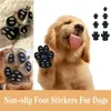 Hundkläder Waterproof Paws Protectors Stickers Pet Foot Patch Hållbar för antisliptraktioner Kuddar Sticker 4-Stycke