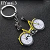 Keychains 1pc Creative Bicycle Keychain Portable Metal Bike Shaped Beer Bottle Opener Key Rings For Cycling Enthusiasts Men Gifts Bar Tool