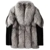 Autumn and Winter Mens Casual Designer Fur Grass Coat Fashion Thickened Warm Mink Trend KVY5