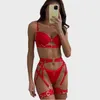 Diccvicc Donne Sensuale Lingerie Reggiseno Gotico Giarrettiere Perizoma Fantasia Biancheria Intima Femminile Sexy con Catena Set Esotici di Lusso Vestito Erotico 240127