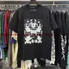 メンズTシャツ良質の紫色のファッションTシャツメンズグリーンバイン植物印刷カップル黒人女性半袖T240202