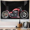 Tapestries 6 أحجام دراجة نارية نسيج ملصق الجدار Art Artising Vintage Logo Dark Autobot Cave Garage Bar Decor