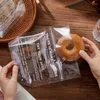 Geschenkverpakking 50 stuks draagbare brood-toastzakken Food Grade zelfsluitende verpakkingstas Doorzichtige donutgebakzakjes Verjaardag Bruiloft Feestartikelen