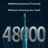 Escova de dentes moderna escova de dentes elétrica ultrassônica com carregamento indutivo para adultos 4 modos escova de dentes sônica IPX7 à prova d'água com 2 cabeças de reposição Q240202
